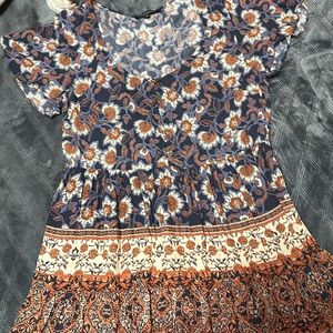 Olivaceous tunic dress for women medium length 34 & P2P 19